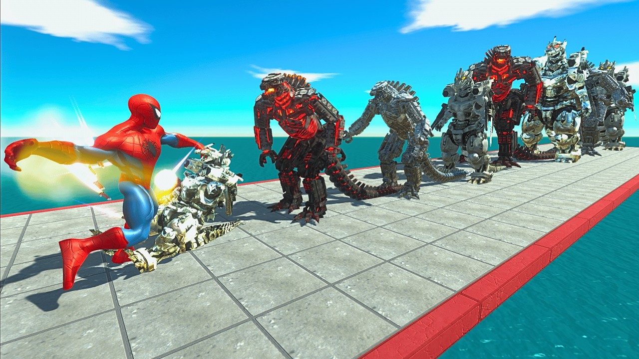 Avengers Team VS 10 Levels of MechaGodzilla – ARBS Size Comparison