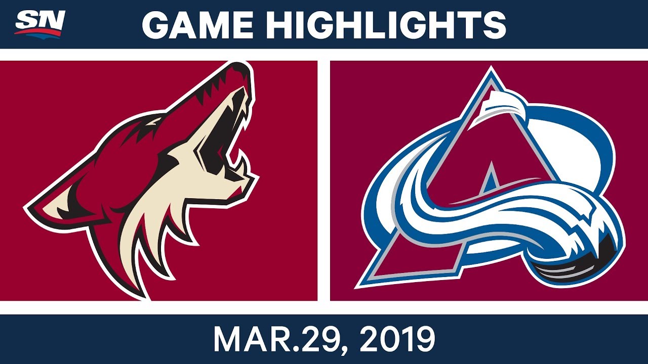 NHL Game Highlights | Coyotes vs. Avalanche - March 29, 2019
