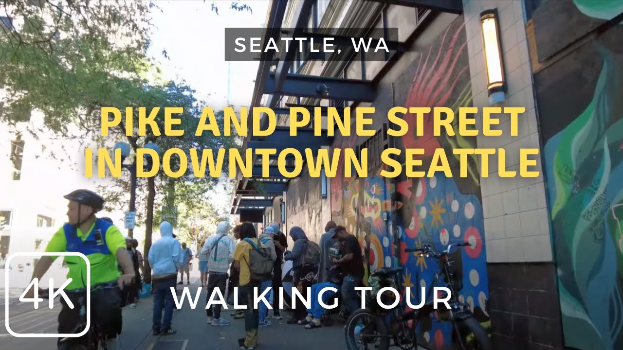 Let's Walk from Pike Place Market to Westlake in Downtown Seattle, Summer 2024