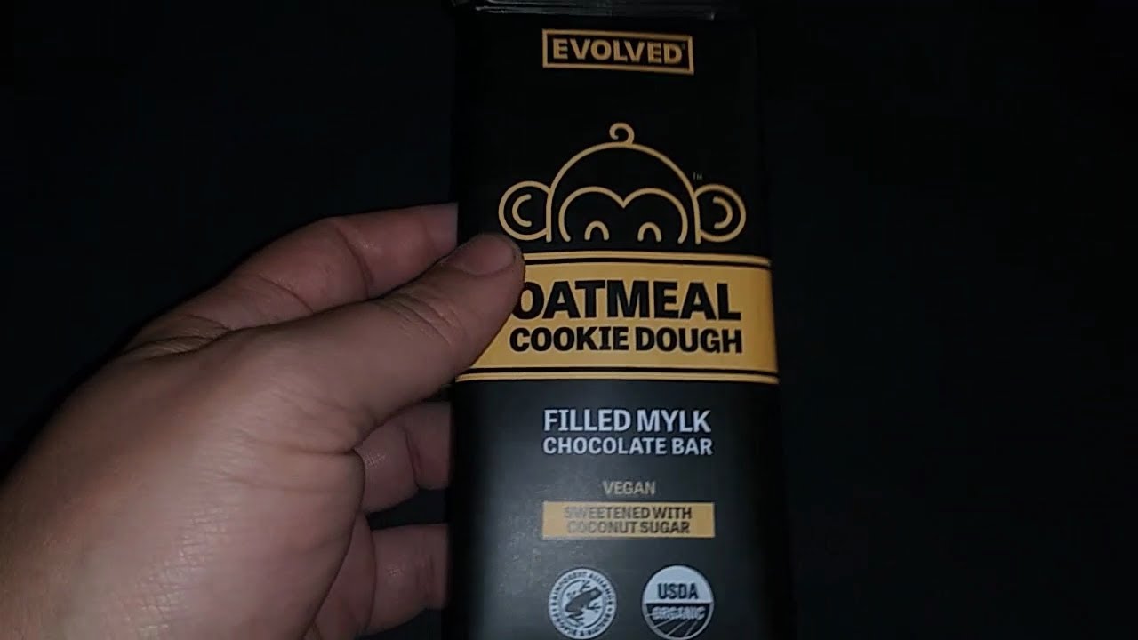 Evolved OATMEAL COOKIE DOUGH chocolate bar.