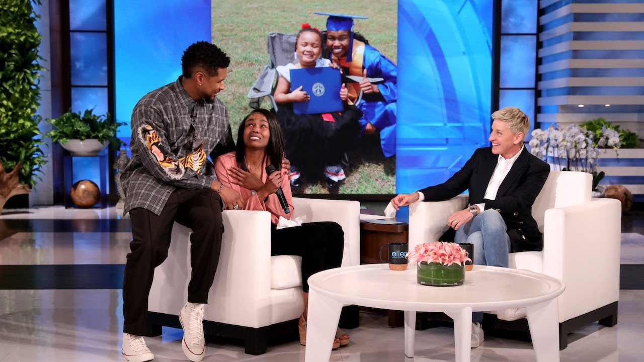 Usher and Ellen Surprise Inspiring Mom