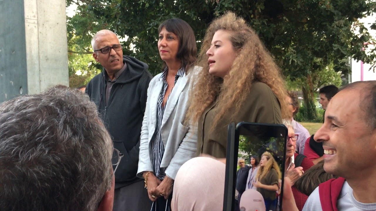 A Nantes, la jeune palestinienne Ahed Tamimi à la rencontre des militants