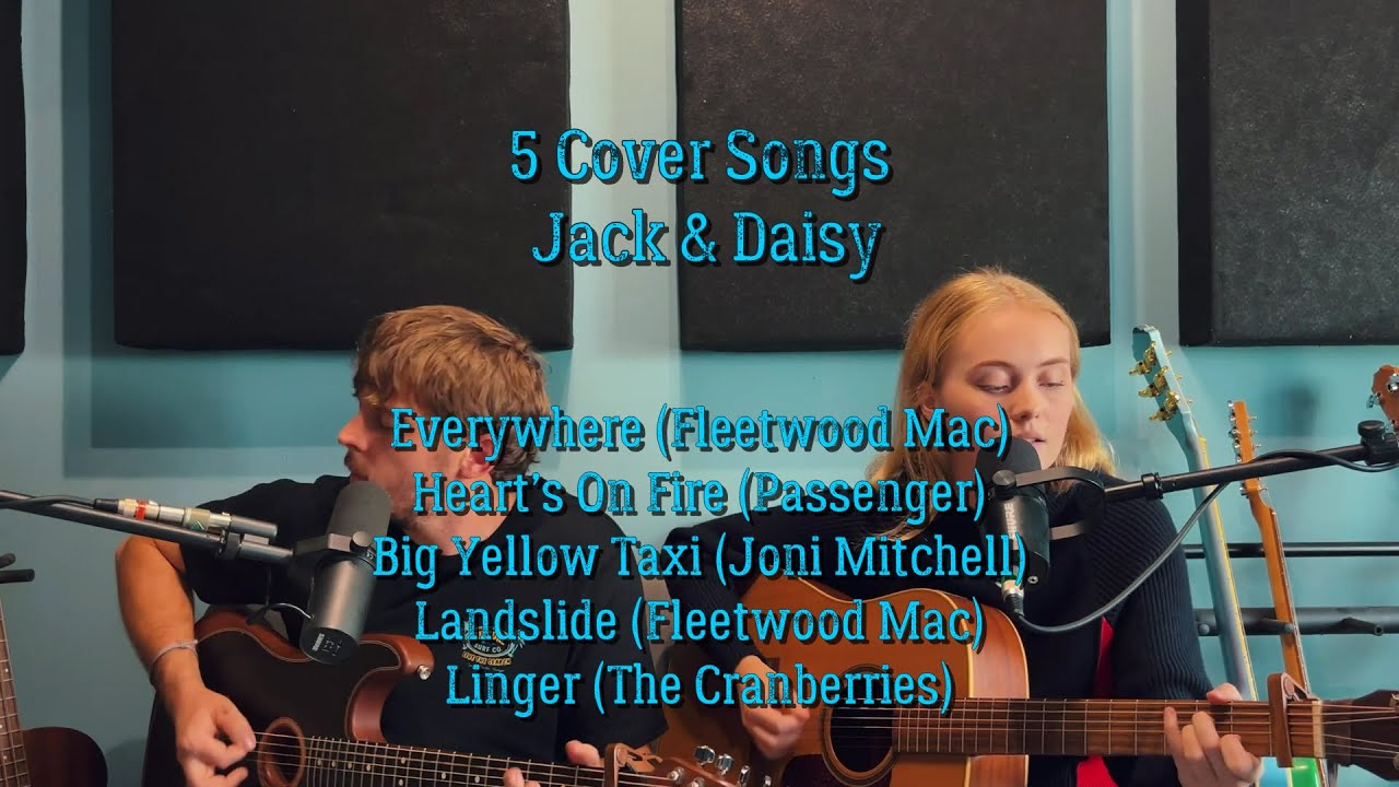 5 Cover Songs Jack & Daisy, #jackanddaisy #entertainment #cover #rockmusic #music  #folkrock