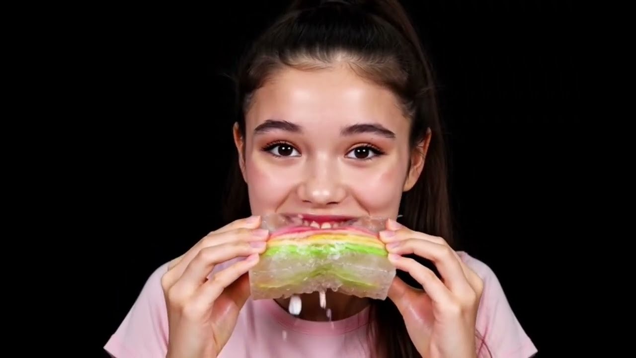 Crystal Food ASMR 😍 Ultimate Glass Crunch Eating Compilation | No Talking#asmr#deepsleep 