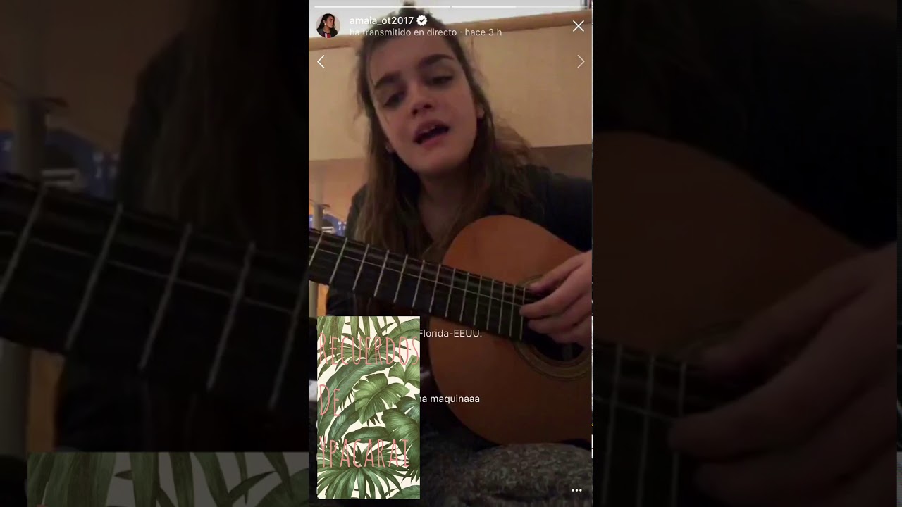Amaia Romero - Recuerdos de Ypacarai (directo IG 11 de febrero)