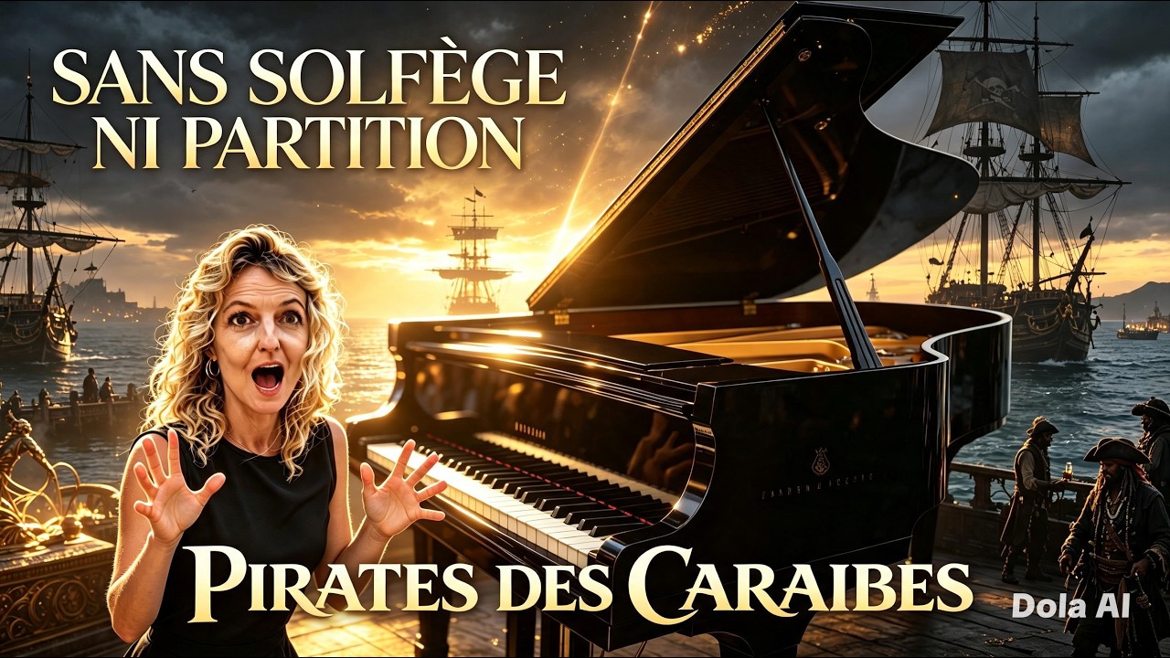 Apprendre Pirates des Caraïbes au piano facilement (tutoriel en 6 minutes)