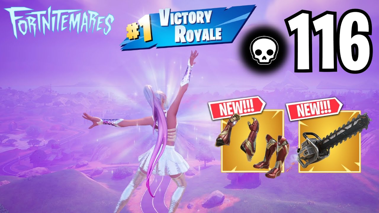 116 Elimination ARIANA GRANDE Solo vs Squads WINS Full Gameplay (FORTNITEMARES CHAPTER 5 SEASON 4)!