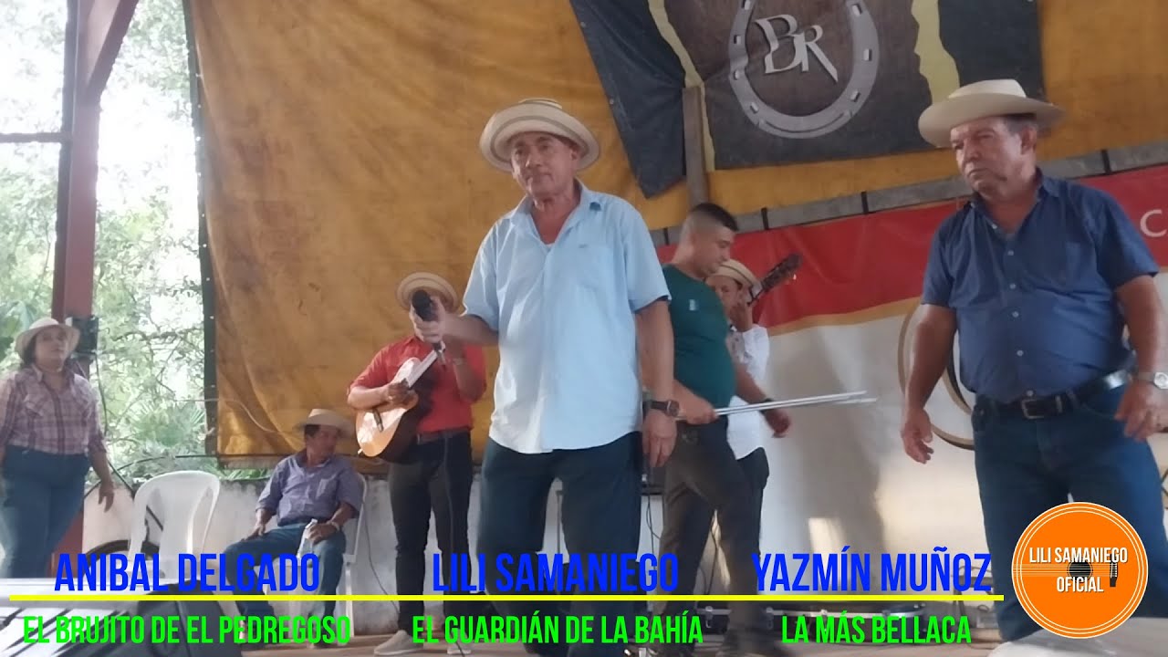 Anibal Delgado, Lili Samaniego y Yazm&iacute;n Mu&ntilde;oz. Torrente Gallino. Fiesta en Sardinilla, Col&oacute;n.