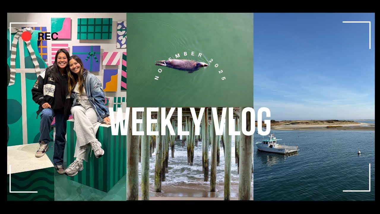 Weekly vlog: Portland me, boston ma, capecod ma!