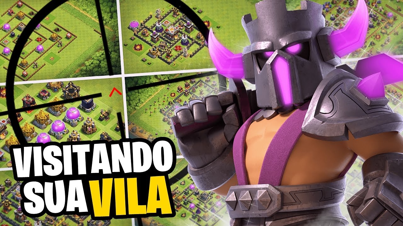 TAVA RUIM,FICOU BOM... AGORA PARECE QUE PIOROU!🤣 VISITANDO INSCRITOS NO CLASH OF CLANS