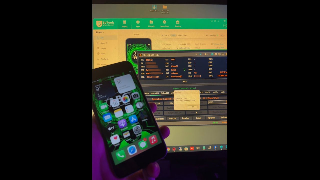 iPhone 6/6 Plus Bypass with Jailbreak Method using GB Bypass Tool