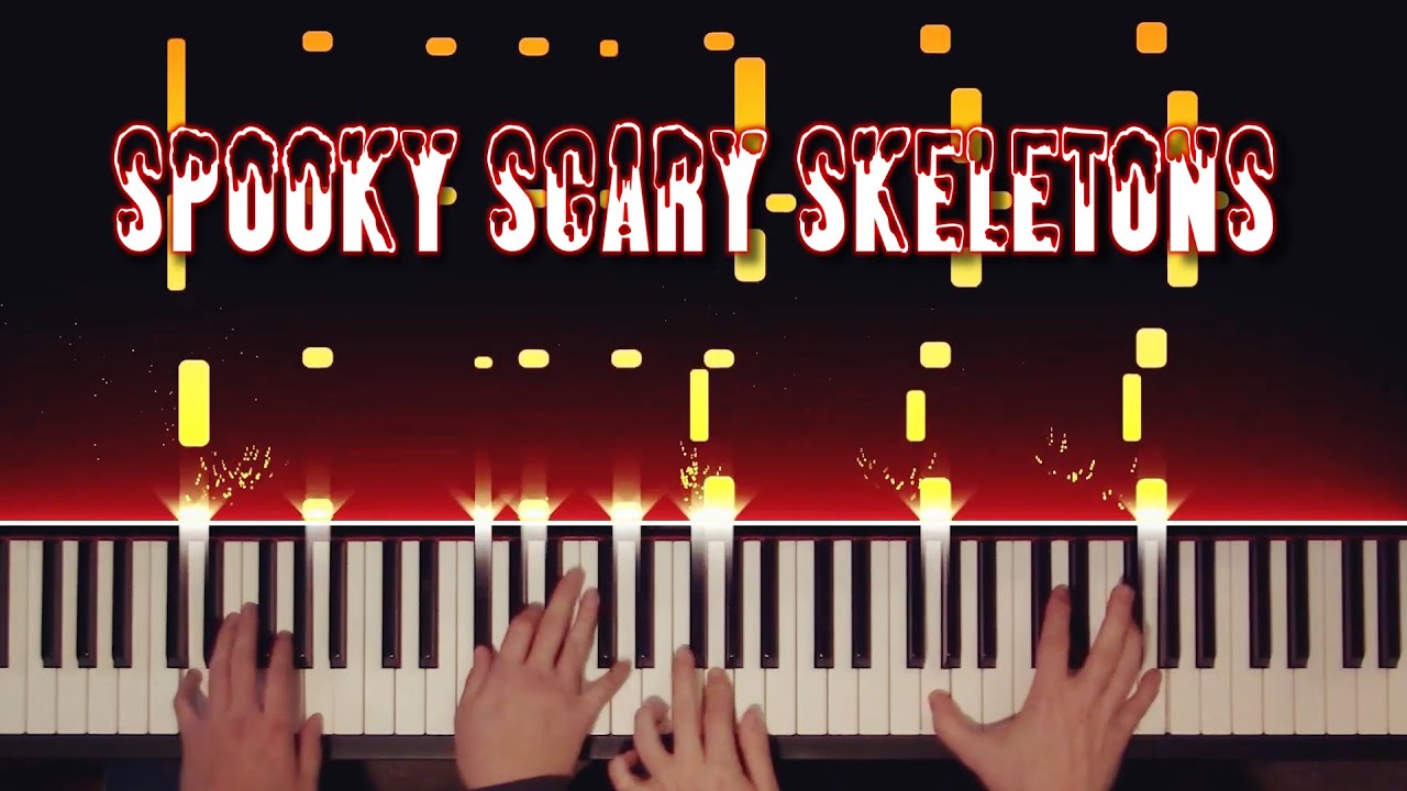 Spooky Scary Skeletons (Original) Piano Duet Feat. Jonathan Morris