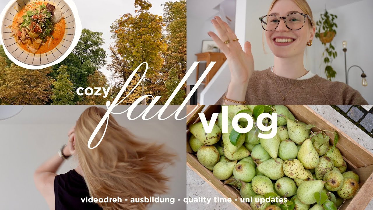 cozy fall vlog 🕯️🍂  || videodreh // ausbildung // quality time // uni-updates