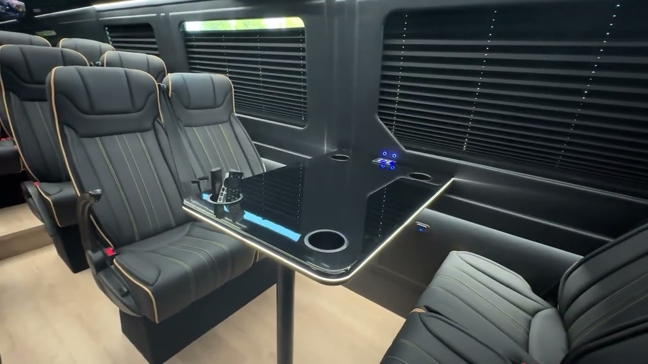 New 2025 Luxury Transport Sprinter 13 Passenger Van For Sale | Business & Entertainment Lounge S2038