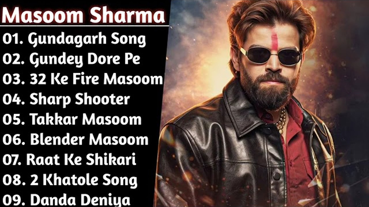 Masoom Sharma Top 9 Superhit songs 2026 🔥 | Chambal Ke Daku | Pistol 45 | Latest Haryanvi Hits