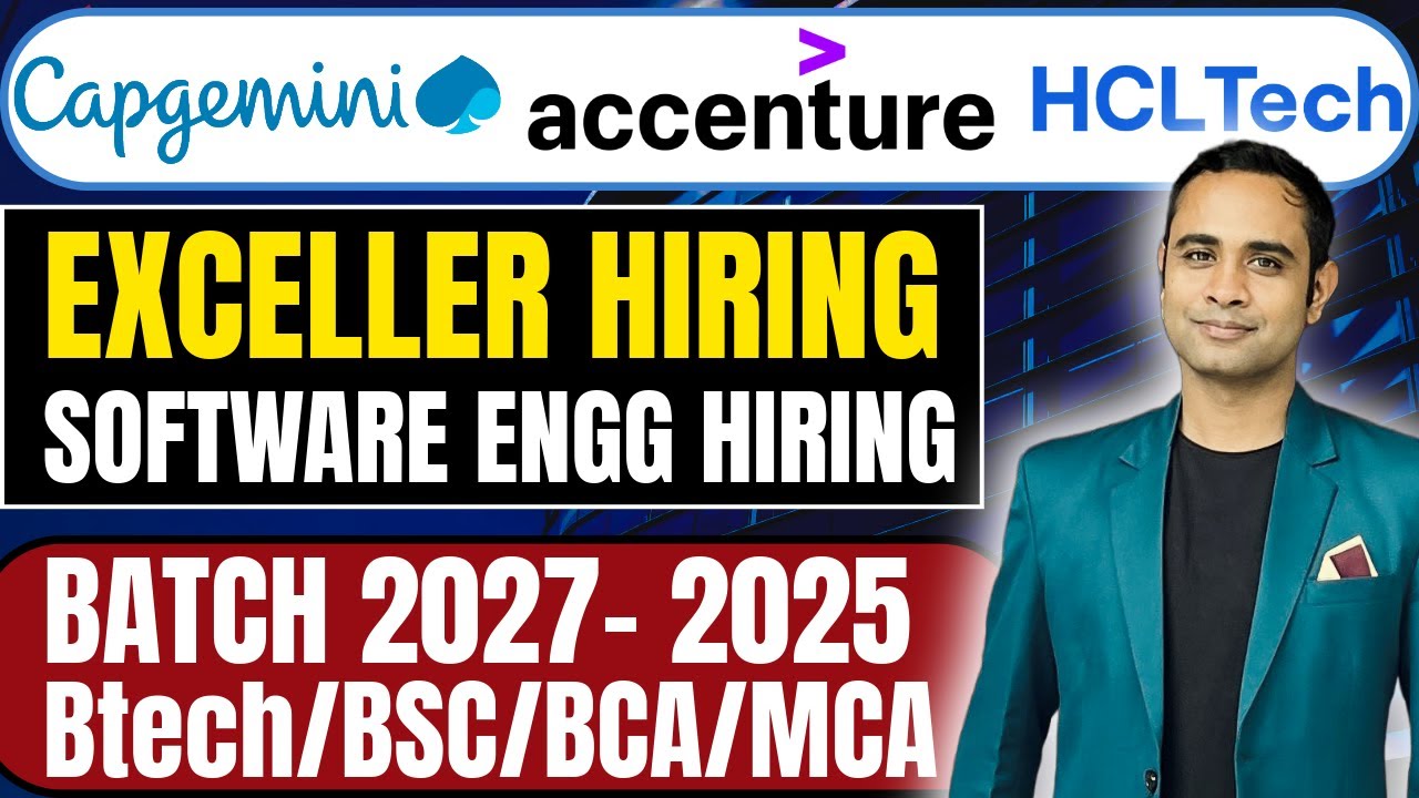 Capgemini Exceller Hiring | HCL Official Hiring | Accenture Referral Hiring
