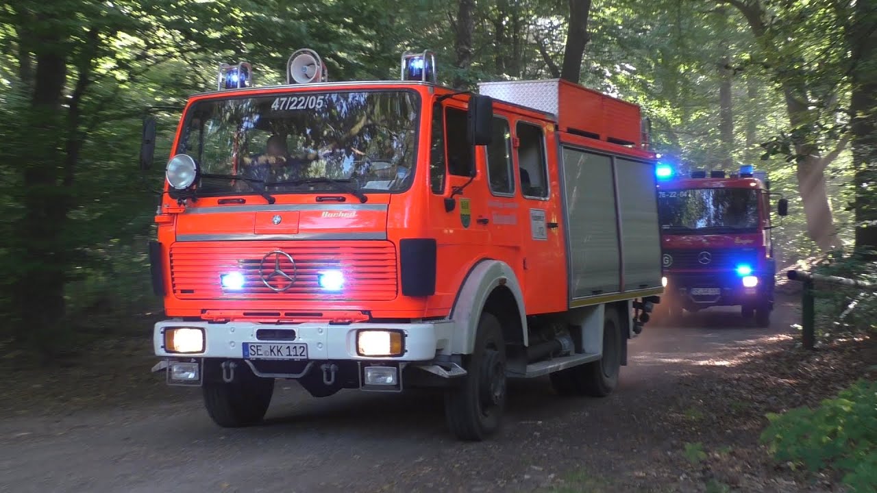 [Waldbrandübung 2022] Einsatzfahrten von Feuerwehren aus dem Kreis Segeberg