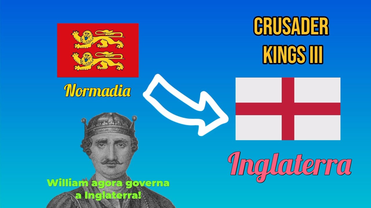 Da Normadia a Inglaterra! Vencendo duas guerras ao mesmo tempo! Crusader Kings III 
