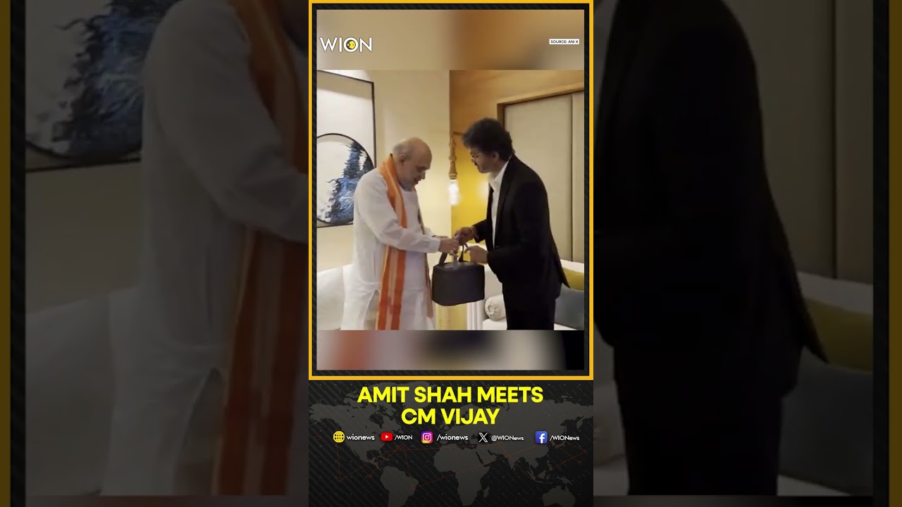 Amit Shah Meets C Joseph Vijay Ahead Of Southern Zonal Council Meet | Shorts