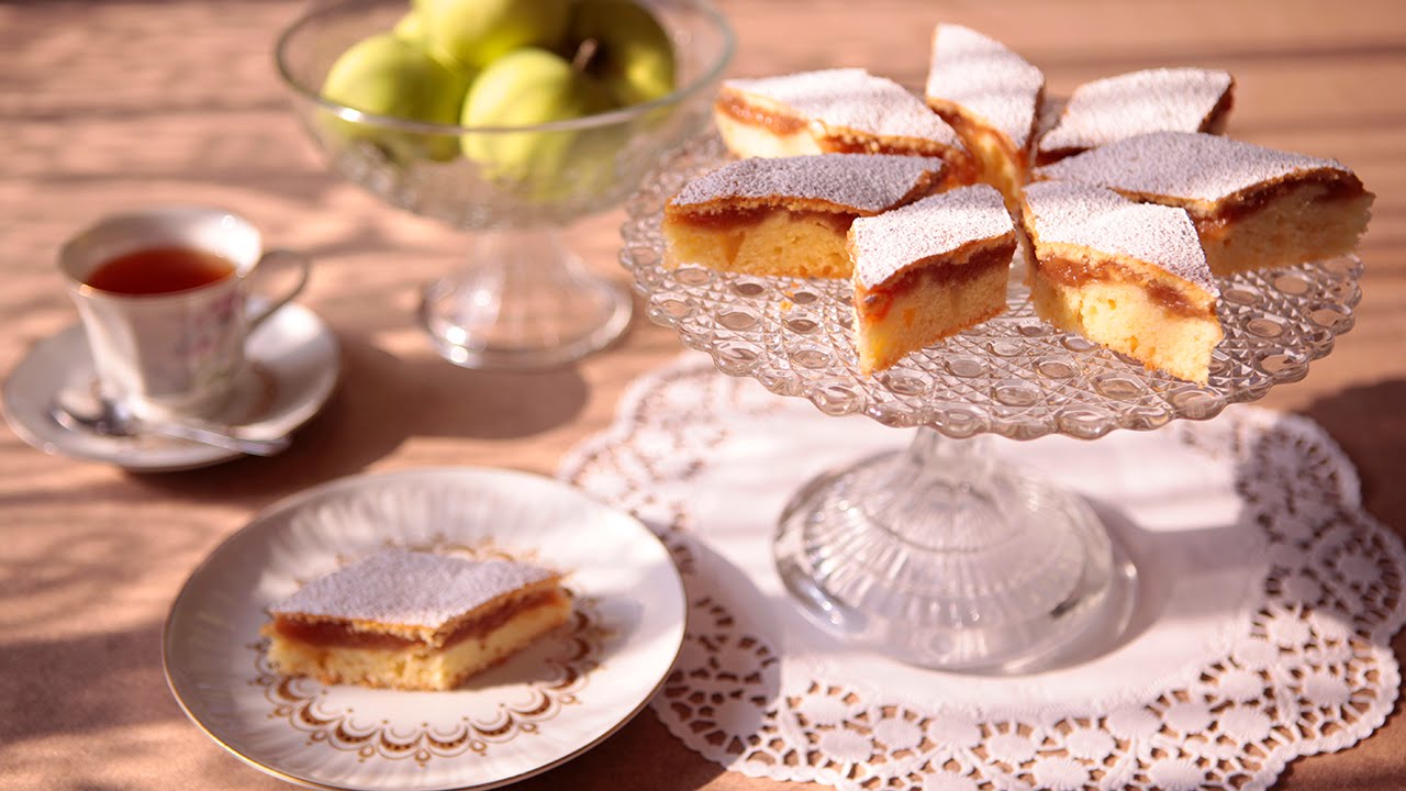 Pastel de puré de manzana