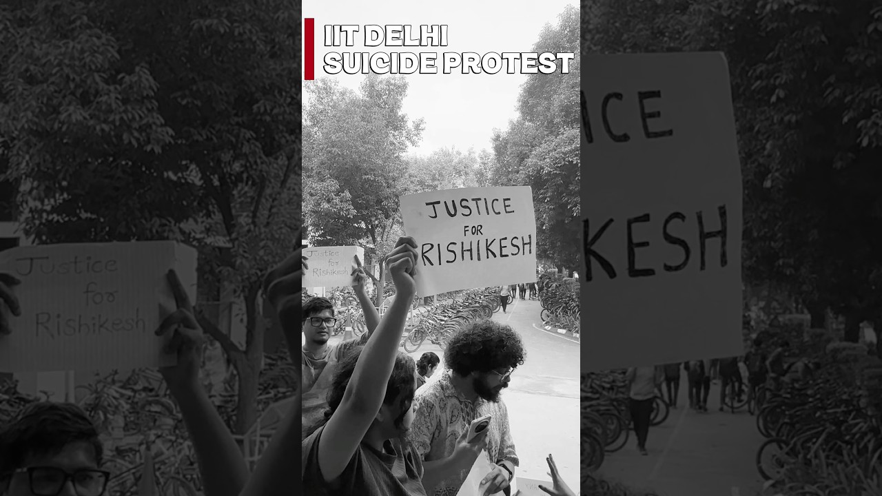 JUSTICE FOR RISHIKESH IIT DELHI STUDENT SUICIDE FROM LHC IN CAMPUS 💔#iit #iitdelhi #iitstudents