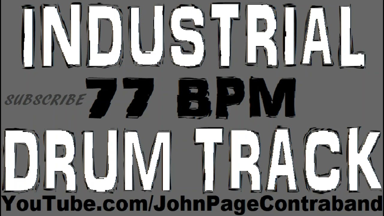 Industrial Drum Backing Track 77 bpm Electro Beat FREE