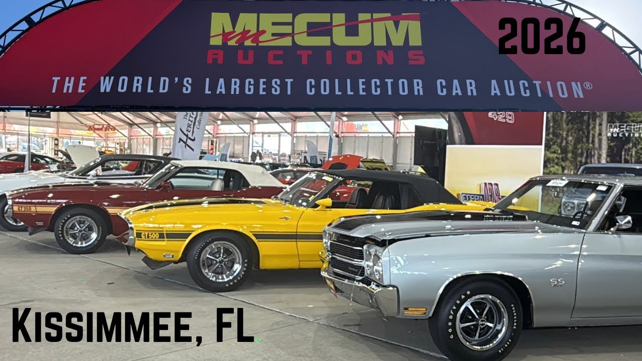 АУКЦИОН MECUM - Огромное автошоу!! 4000 автомобилей!!! КИССИММЕ, ФЛОРИДА - День 1