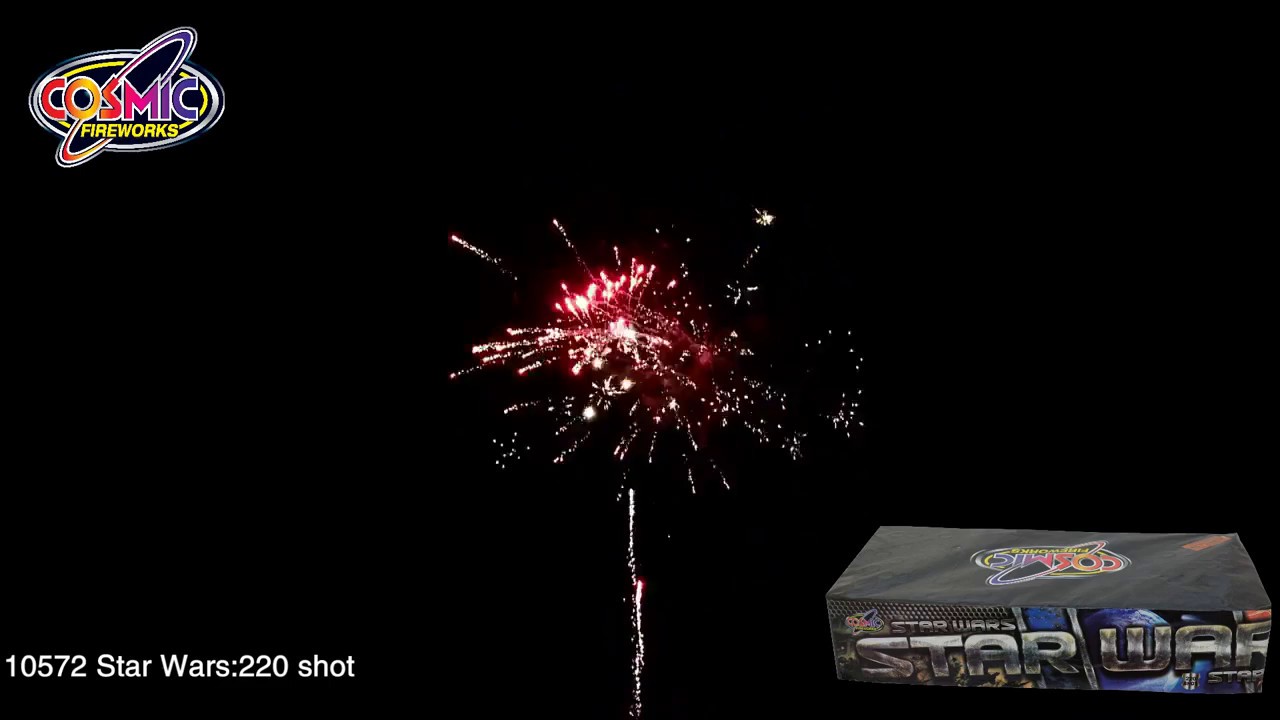 Cosmic Fireworks Star Wars 220 Shot Display Barrage Firework - &pound;55 at Middleton Firework Shop