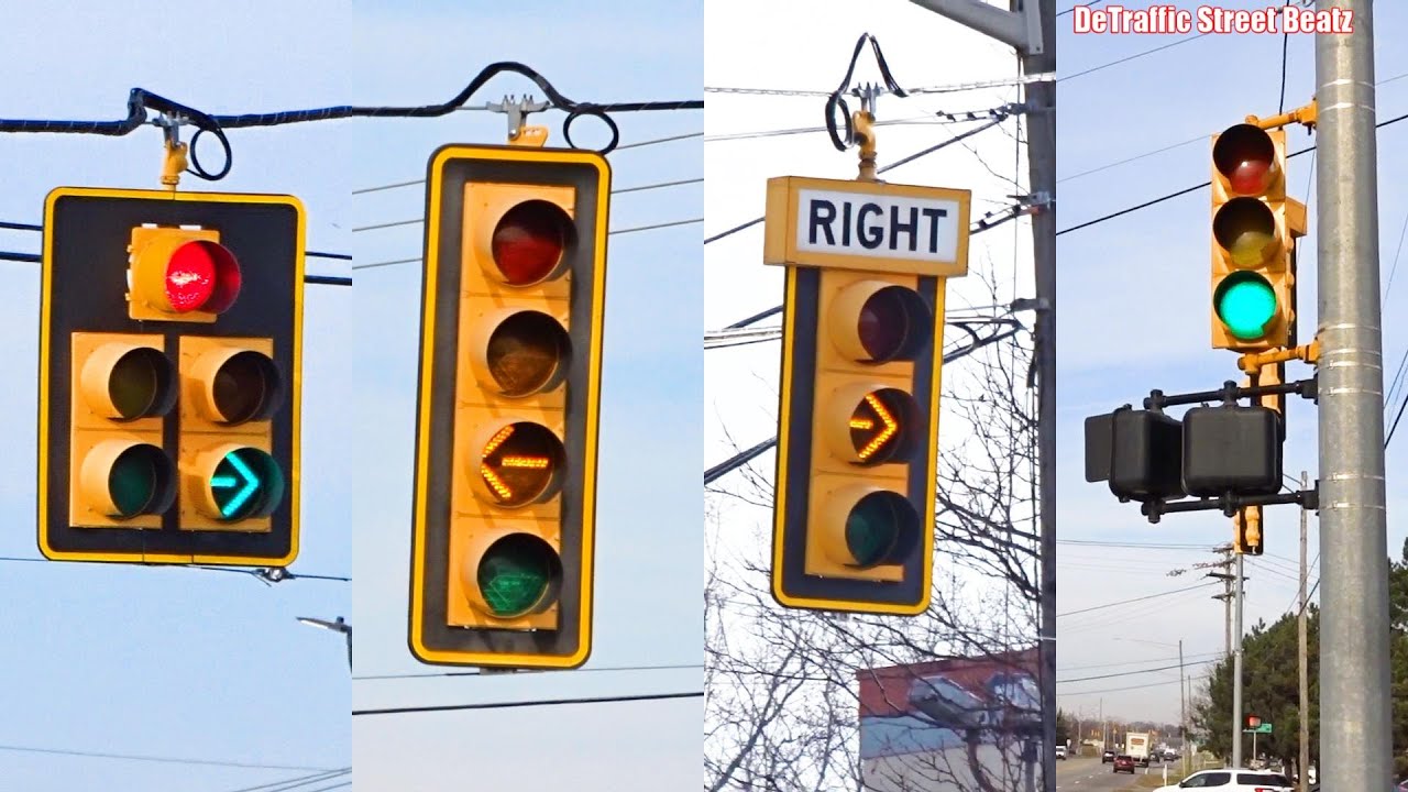 Dog House & Left Flashing Yellow Right Turn Arrow Traffic Lights | Highland & Elizabeth Lake