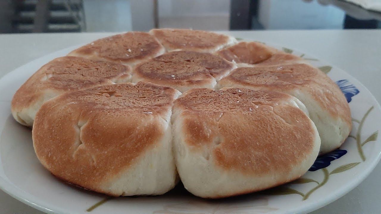 Pão de frigideira fácil - sem leite e ovos