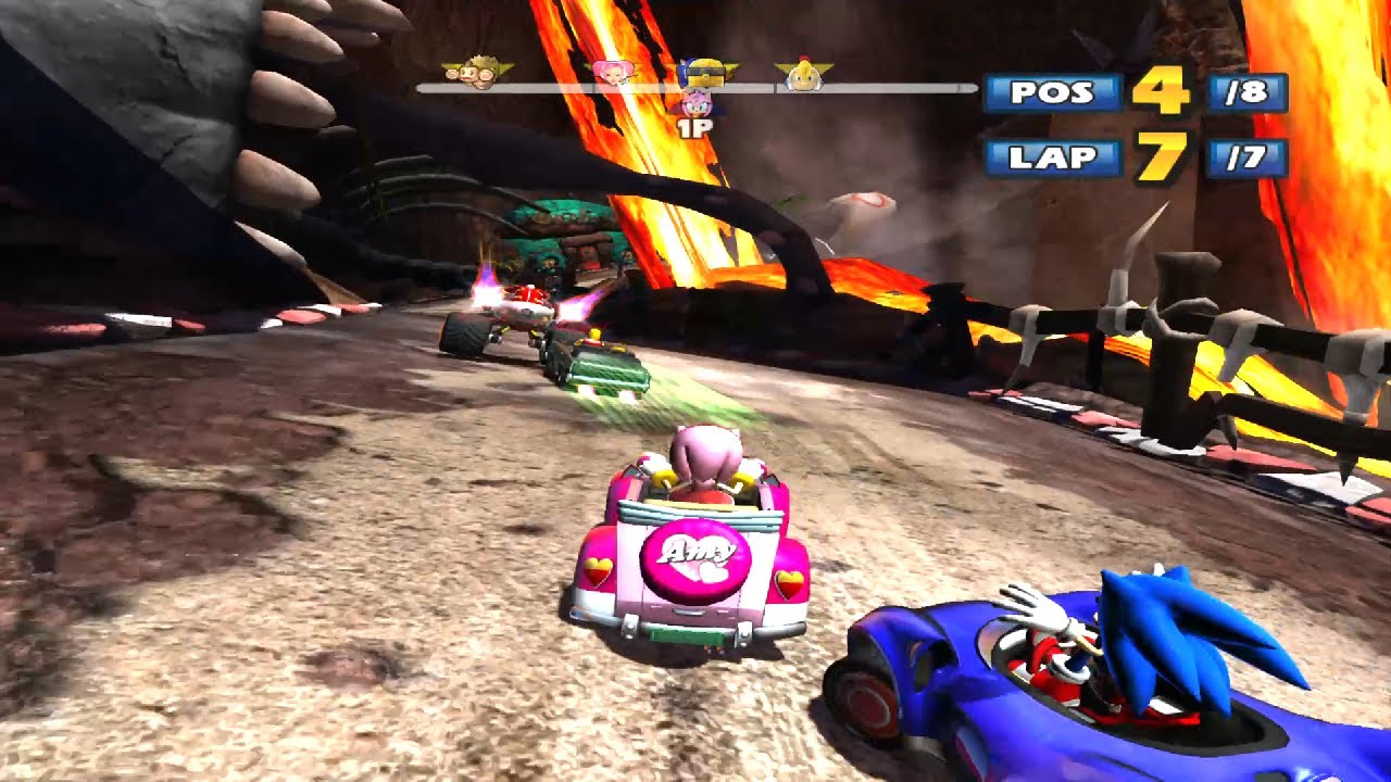 AMY Lava Lair 7 Laps Expert (Request) Sonic & Sega All-Stars Racing