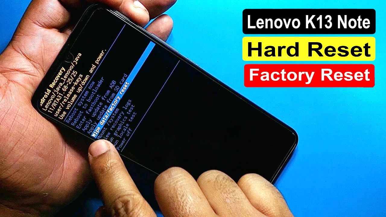 Lenovo K13 Note Hard Reset | Factory Reset |