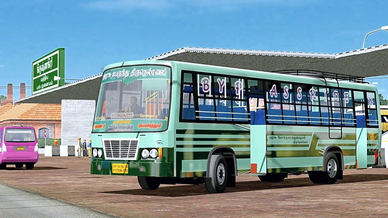 TNSTC v1 Bus Driving on ICRF Tamilnadu map| Ets2 gameplay