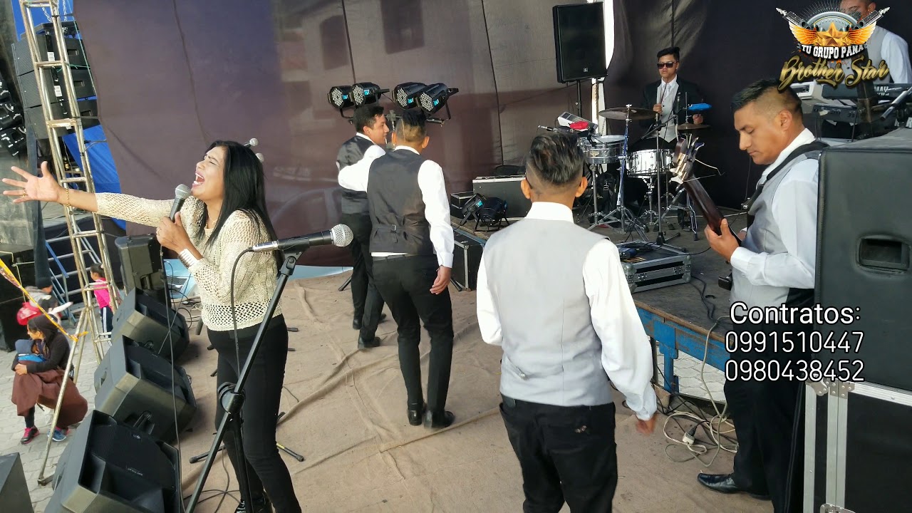BROTHER STAR FEAT MARJORY La dueña de tu cariño  en VIVO. Latacunga barrio Salviapamba