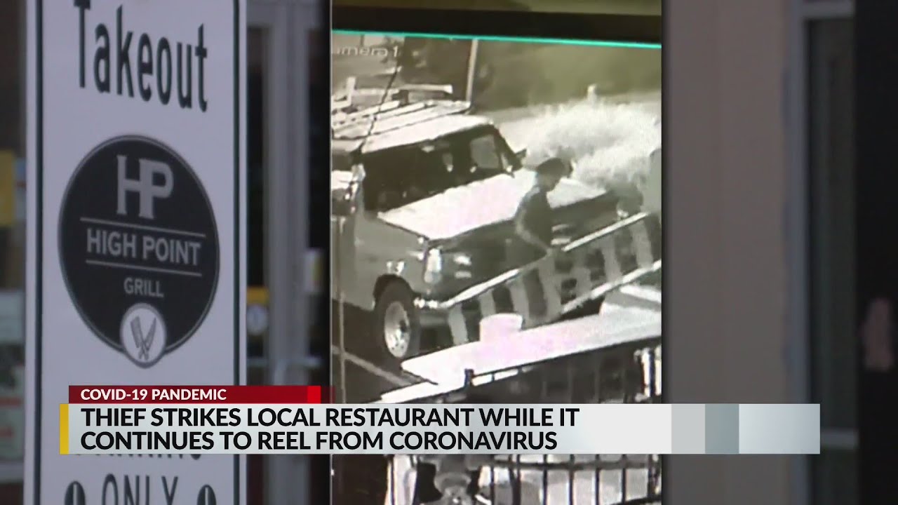 Thief robbing local business caught on camera