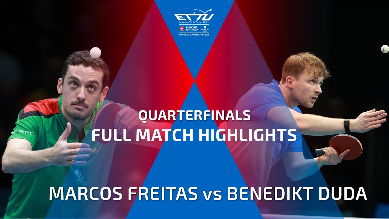 MARCOS FREITAS vs BENEDIKT DUDA FULL HIGHLIGHTS | CCB EUROPE TOP 16 CUP | QUARTERFINALS