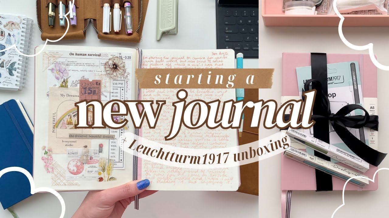How I Start a ✨ New Journal ✨, Leuchtturm1917 Unboxing & Lots of First Journal Page Examples