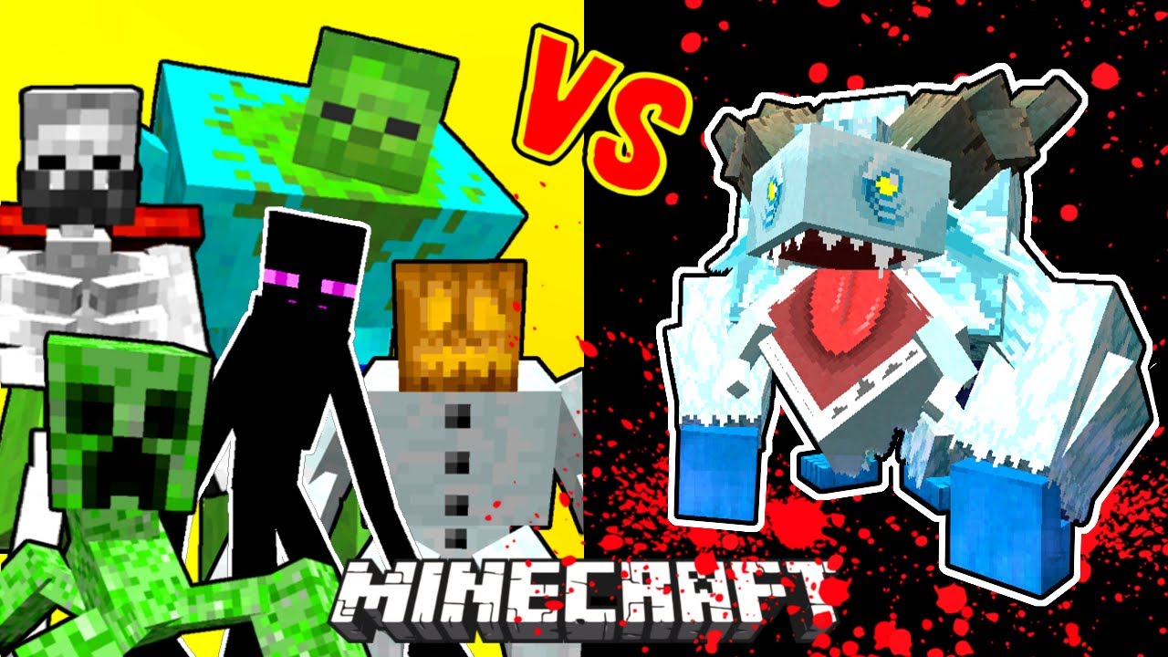 Frostmaw Vs. Mutant Monsters in Minecraft Mowzie's Mobs