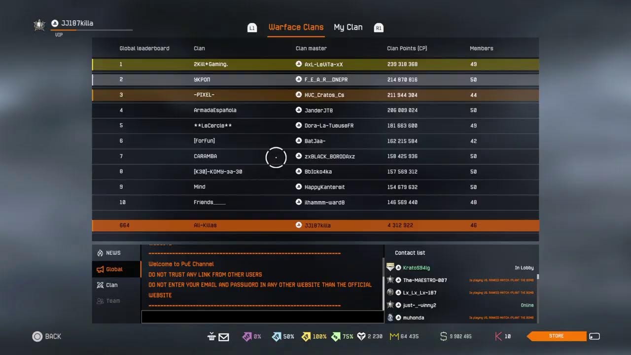 The Day time show Warface bonus sub like 'TY'