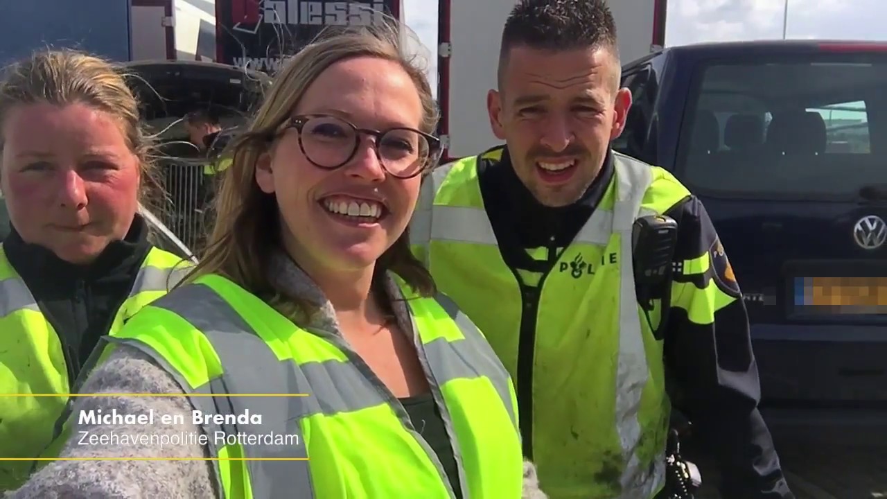 Speurhonden in de Rotterdamse haven