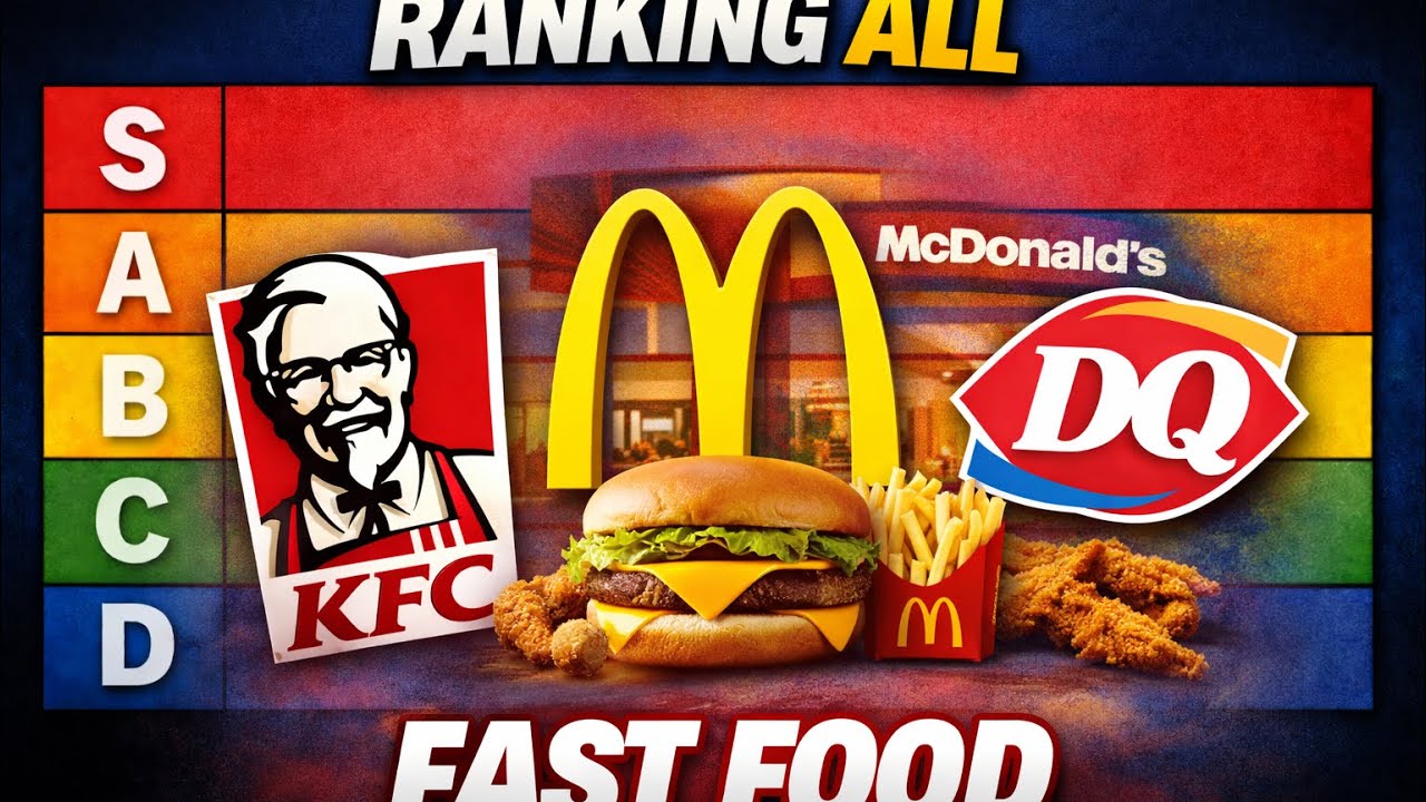 Ranking EVERY Fast Food Restaurant...... HOT TAKES!?!?!?!?!?!?