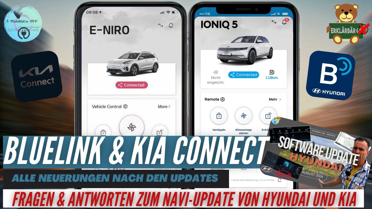 Hyundai - Bluelink & Kia Connect App, alle Neuerungen nach dem Update. Dein Auto wird noch smarter!
