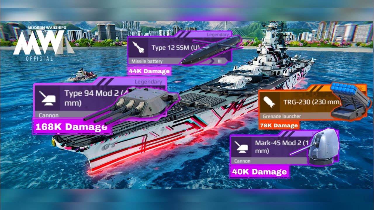 JS Yamato Aegis - Most Deadliest & Brutal Battleship🔥 | 300k+ Brust💀 - Modern Warships