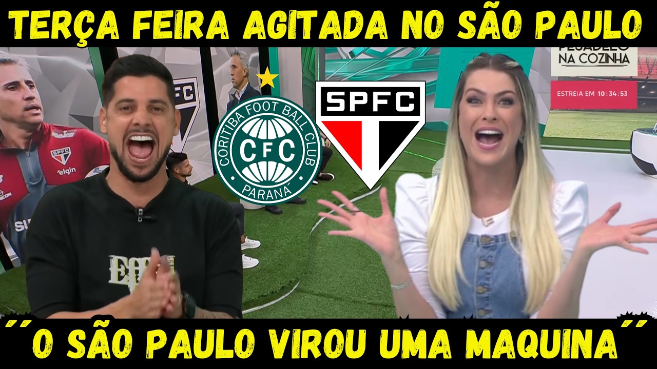TERÇA AGITADA NO SÃO PAULO!´´SPFC VIROU UMA MAQUINA´´! NINGUÉM PARA O TRICOLOR