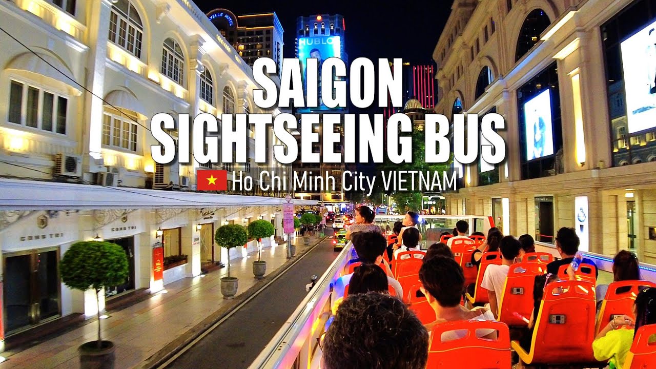 Saigon’s Night Skyline - City Bus Tour - HCMC, Vietnam 🇻🇳 - Virtual Bus Tour [4K]