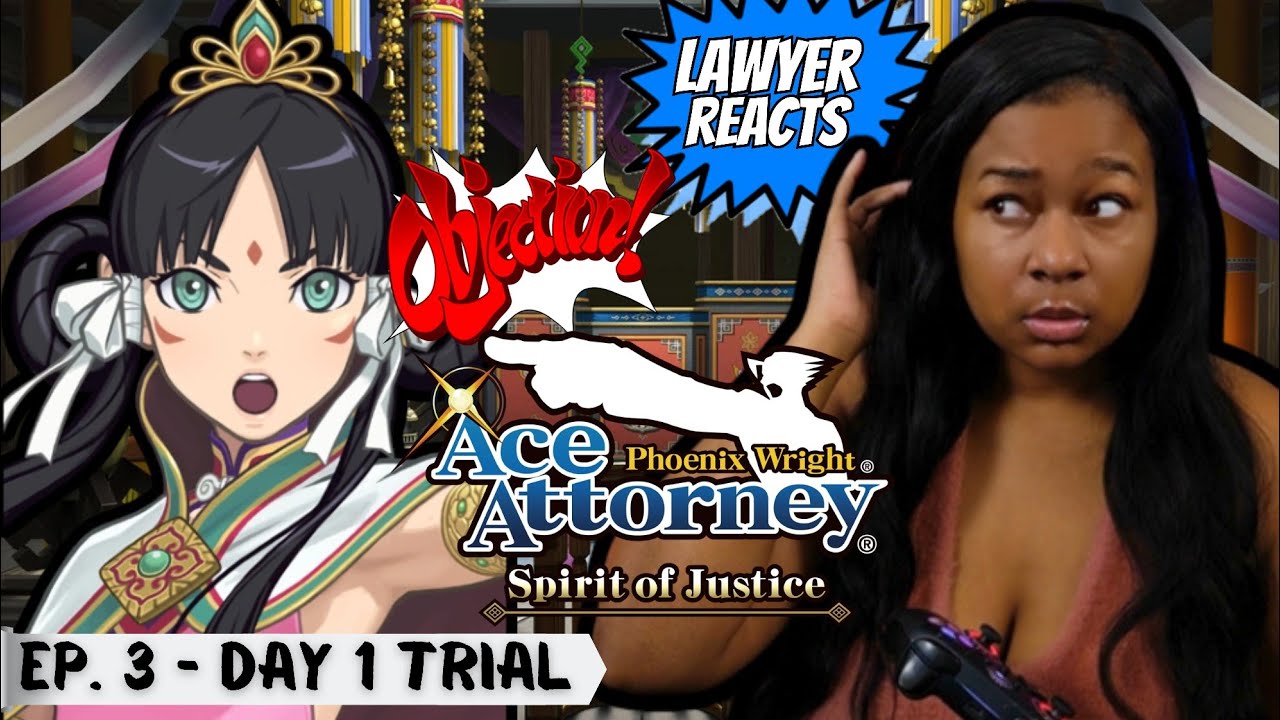 The Rite of Turnabout Ep 3 Day 1 Trial - Ace Attorney: Spirit of Justice | Real Lawyer Reacts