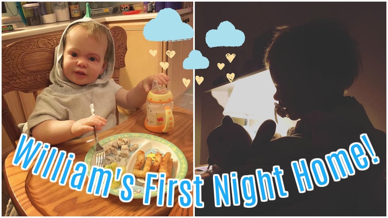 Reborn Toddler William's First Night Home!