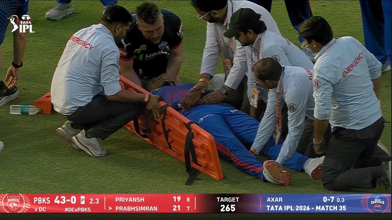 Lungi NGIDI Injury In Today's Match Of DC vs PBKS | Lungi NGIDI Injury Update | Ngidi Hospital Video