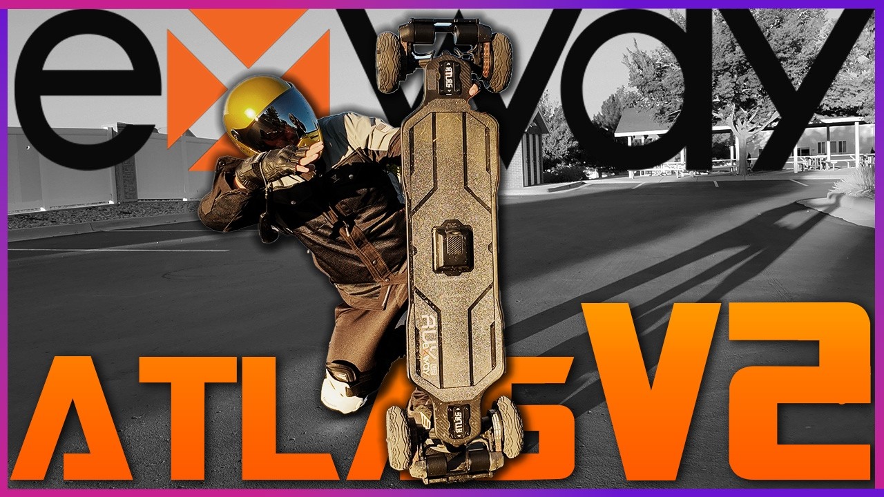 Power and Range BOOSTED! Exway Atlas V2 4WD Review and Tests. The Best 4WD E-skate Just Got Better!