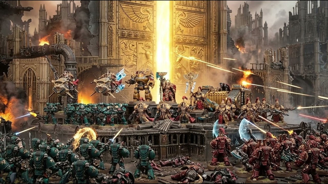 Music for Painting Adeptus Custodes │ Battle at the Eternity Gate │ Horus Heresy Ambience